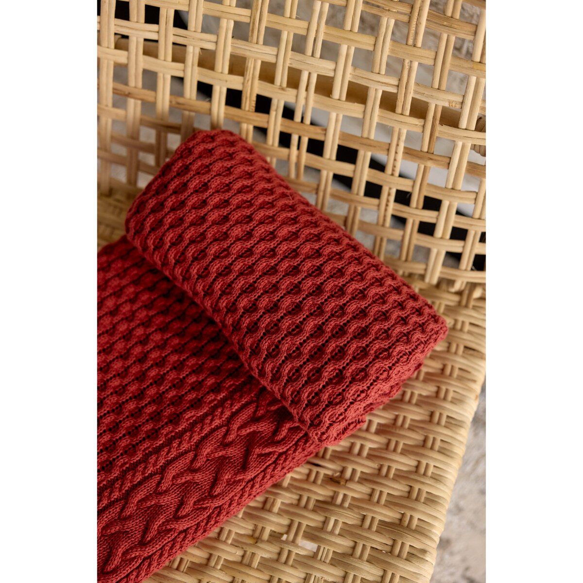 Pled ozdobny ceglasty, 130 x 160 cm, La Manta