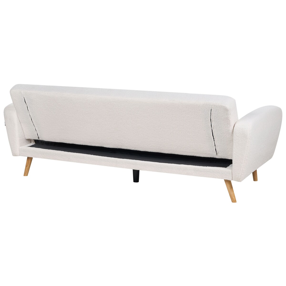 Sofa trzyosobowa boucle biała FLORLI