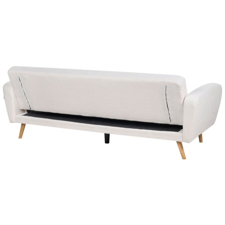 Sofa trzyosobowa boucle biała FLORLI