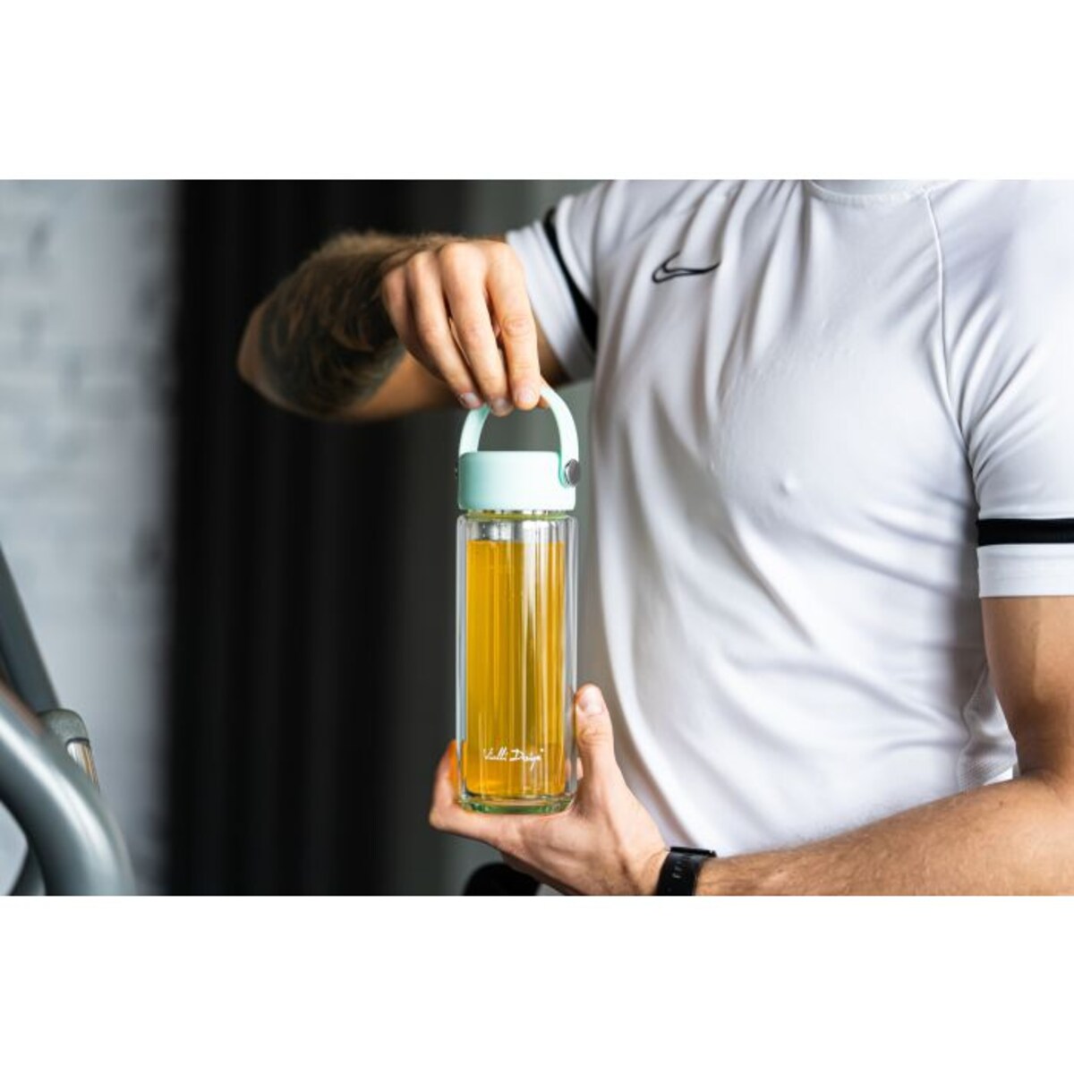 Butelka z podwójną ścianką i zaparzaczem Fuori 350 ml miętowa 30190