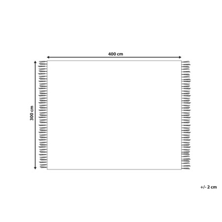 Dywan z juty 300 x 400 cm beżowy ERICEK