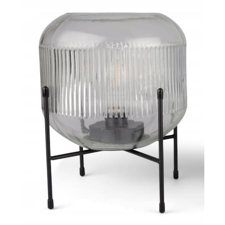 LAMPION LED na stojaku, szklany śr. 20cm