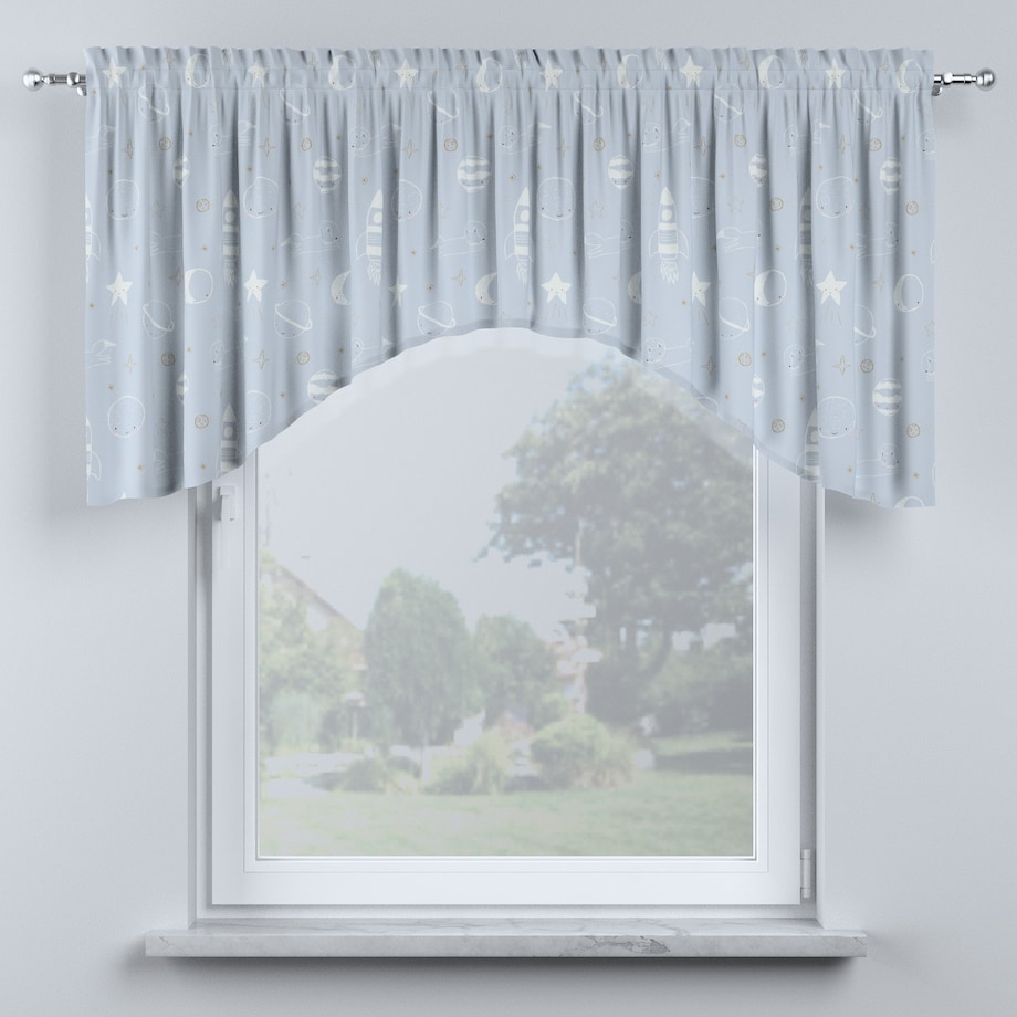 Lambrekin łuk 200x75 szary