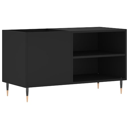 vidaXL Szafka na płyty, czarna, 85x38x48 cm, materiał drewnopochodny