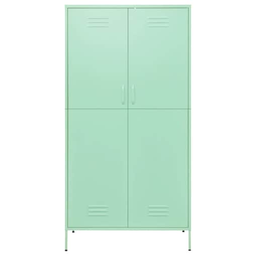 vidaXL Szafa, miętowa, 90x50x180 cm, stalowa