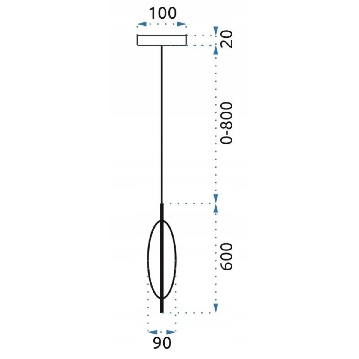 Lampa Wisząca Sufitowa Szklana Metalowa Złota Led