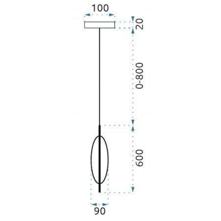 Lampa Wisząca Sufitowa Szklana Metalowa Złota Led