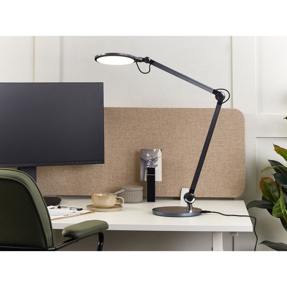 Lampa biurkowa LED metalowa czarna ERIDANUS