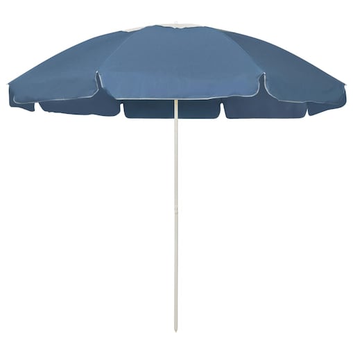 vidaXL Parasol plażowy, niebieski, 240 cm