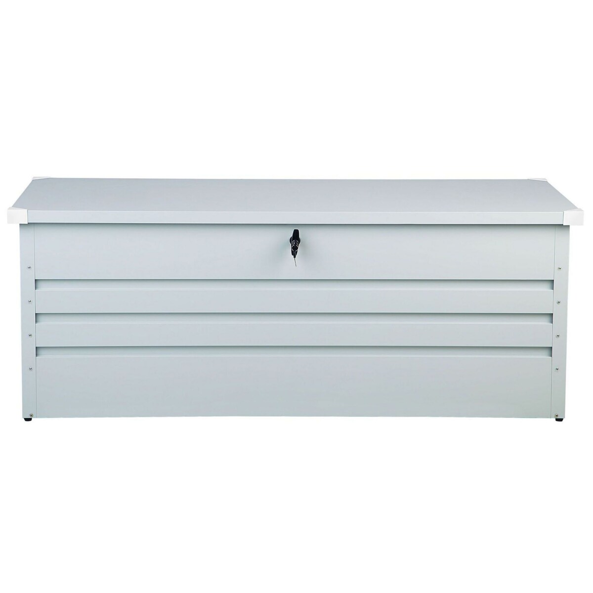 Skrzynia ogrodowa metalowa 600 l jasnoszara CEBROSA