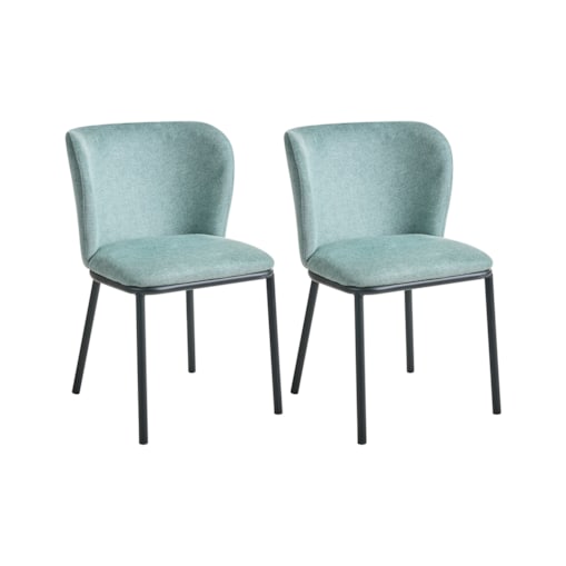 Zestaw 2 krzeseł do jadalni ARTESIA Miętowy