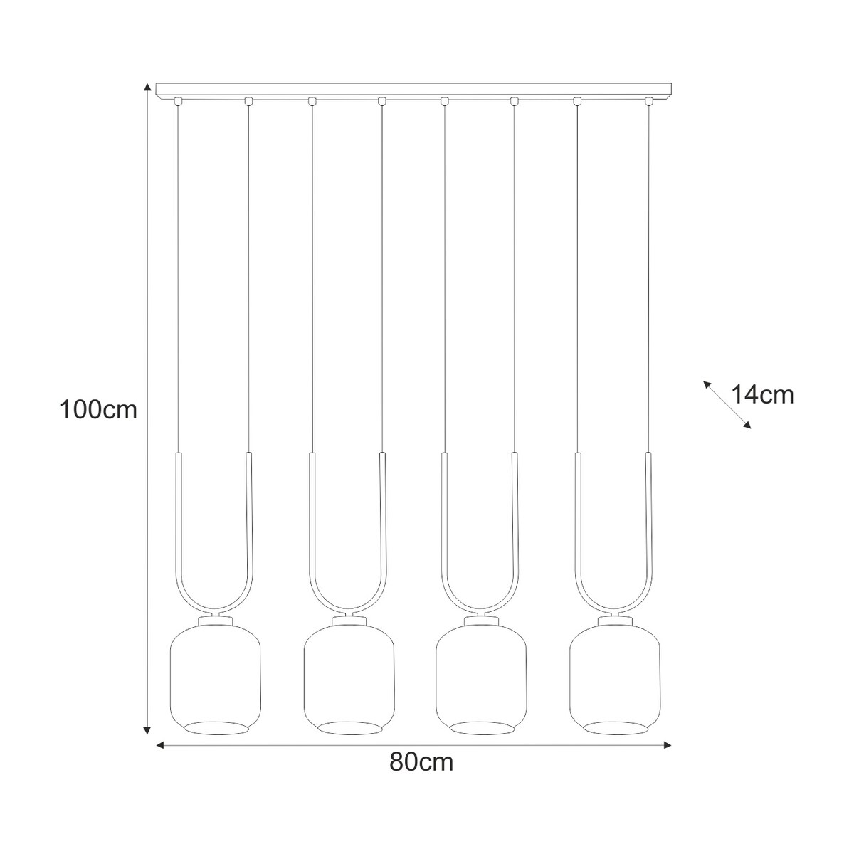 Lampa wisząca K-5582 z serii CONI