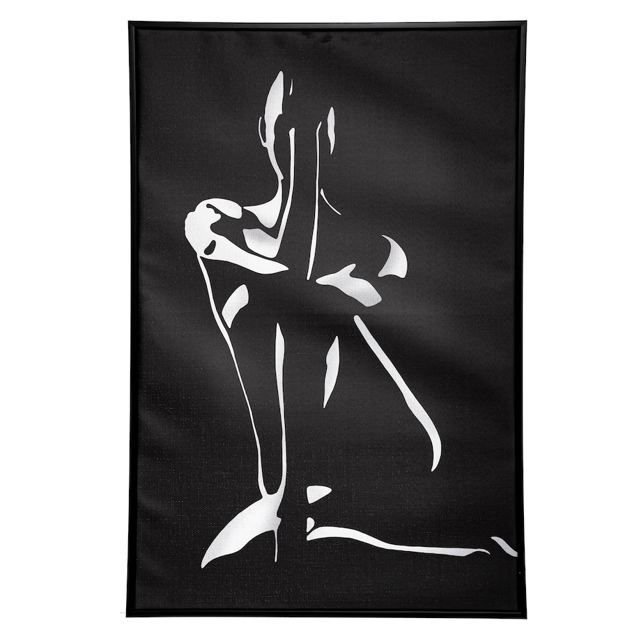 Plakat w ramie, kobieca sylwetka, 60 x 90 cm