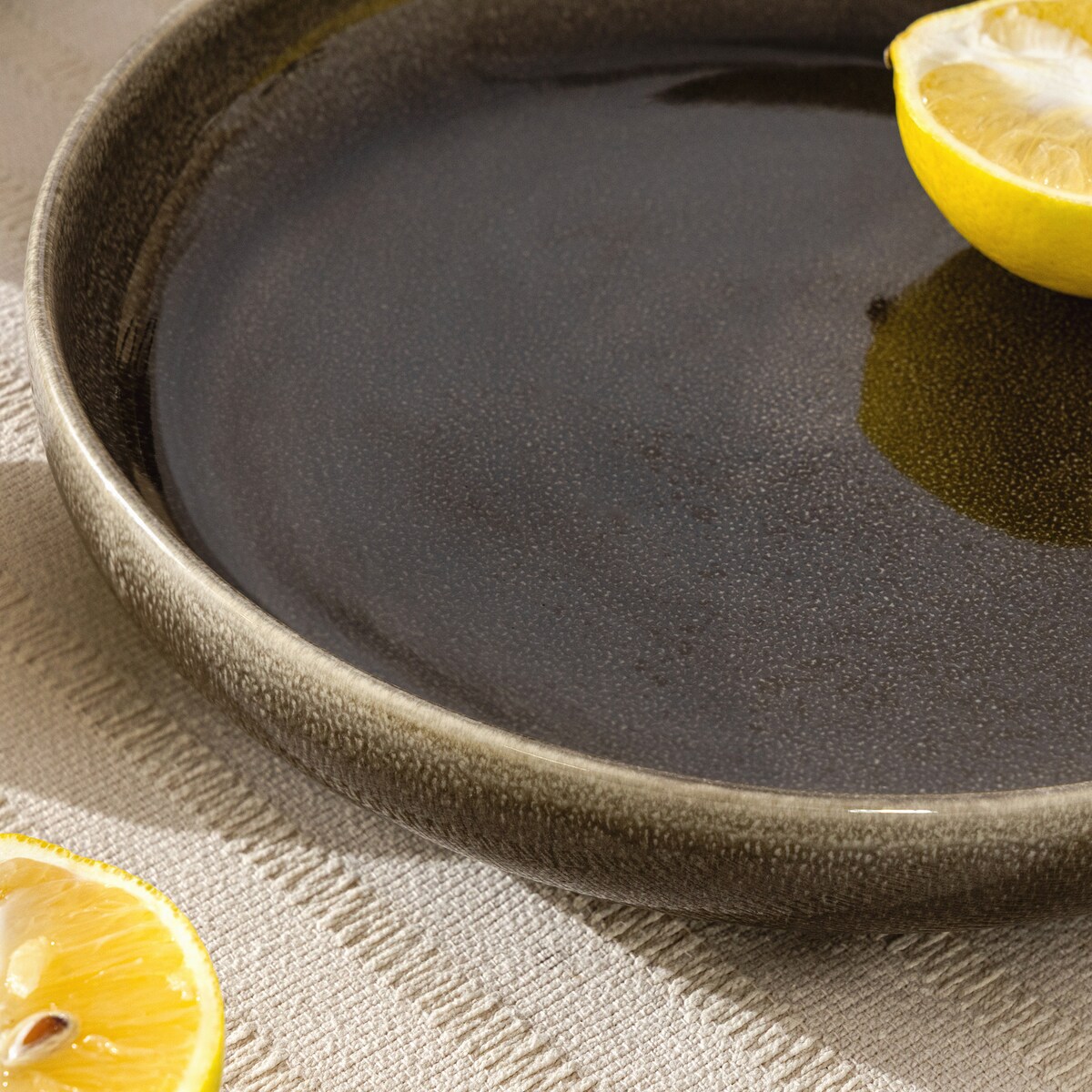 EDA Talerz głęboki 6 szt., brązowy/szary/beżowy