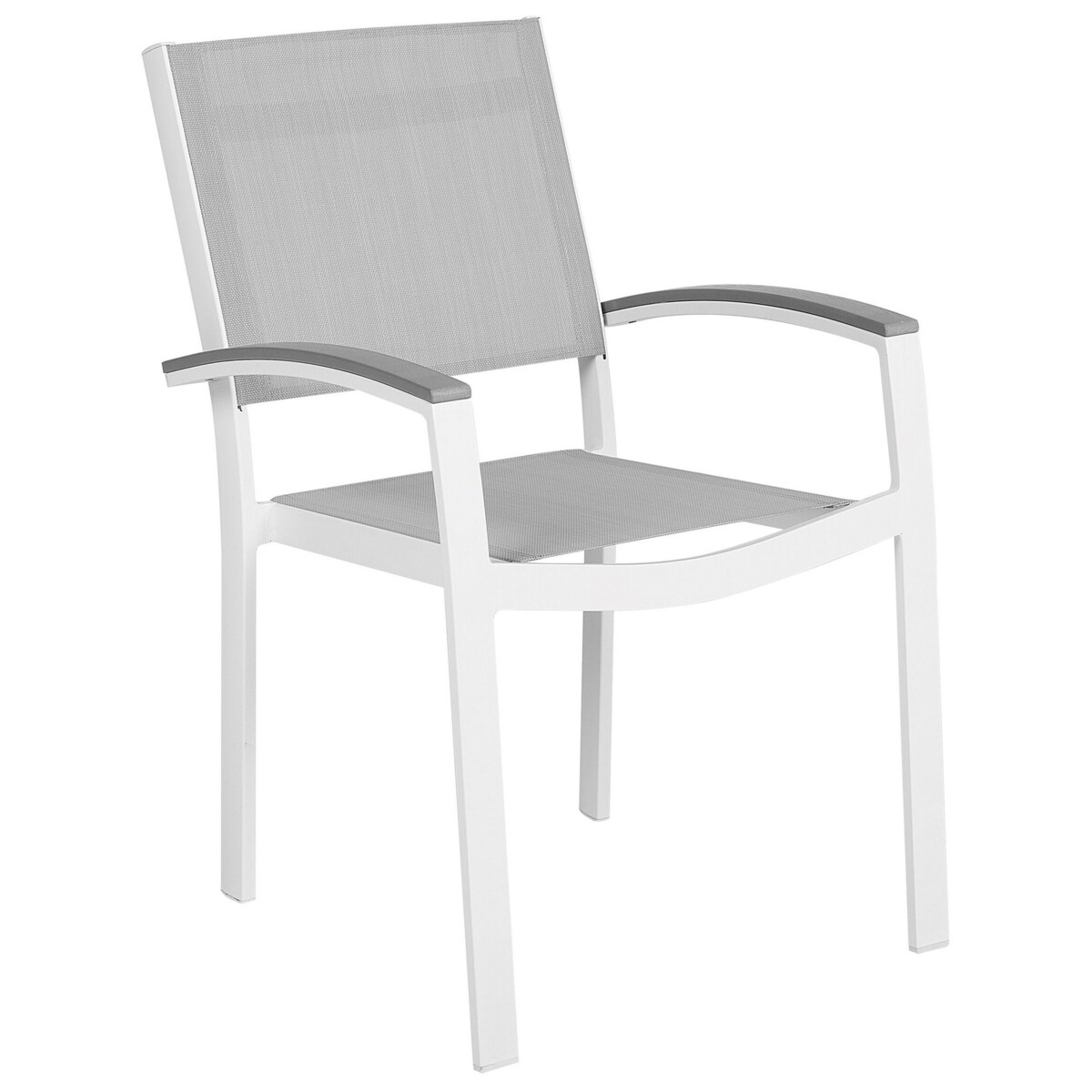 Zestaw 2 krzeseł ogrodowych szary PERETA