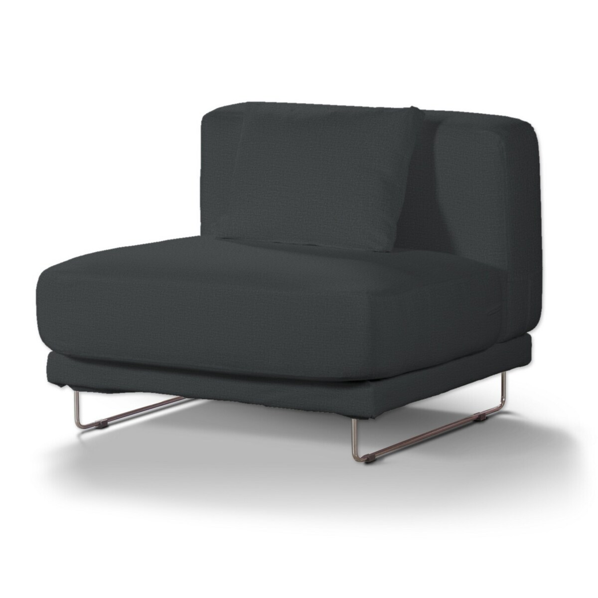 Pokrowiec na sofę  Tylösand 1-osobową nierozkładaną, grafitowy welwet, sofa tylösand 1-osobowa nierozkładana, Ingrid