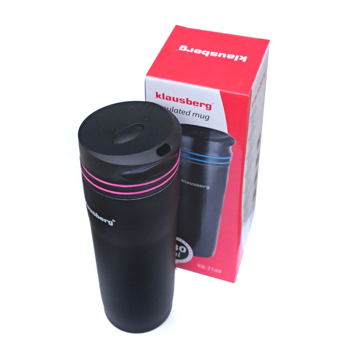 Kubek termiczny na kawę 380ml 4 kolory KLAUSBERG