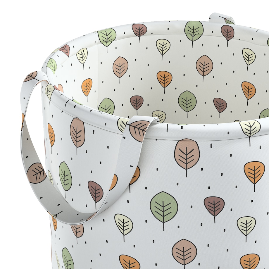 Kosz na zabawki Tobi, ecru-brązowy, 40x60cm, Magic Collection