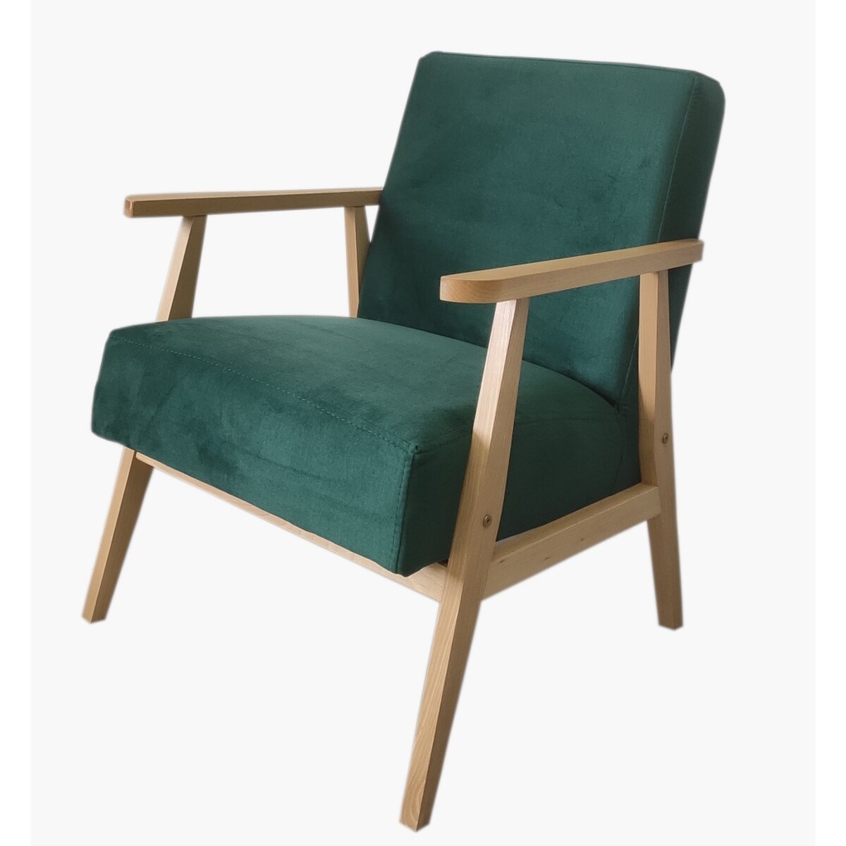 Wygodny fotel Retro - Zielony