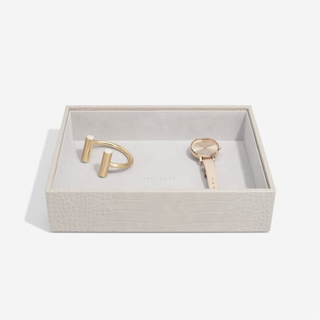 Szkatułka na biżuterię Stackers Croc open classic putty