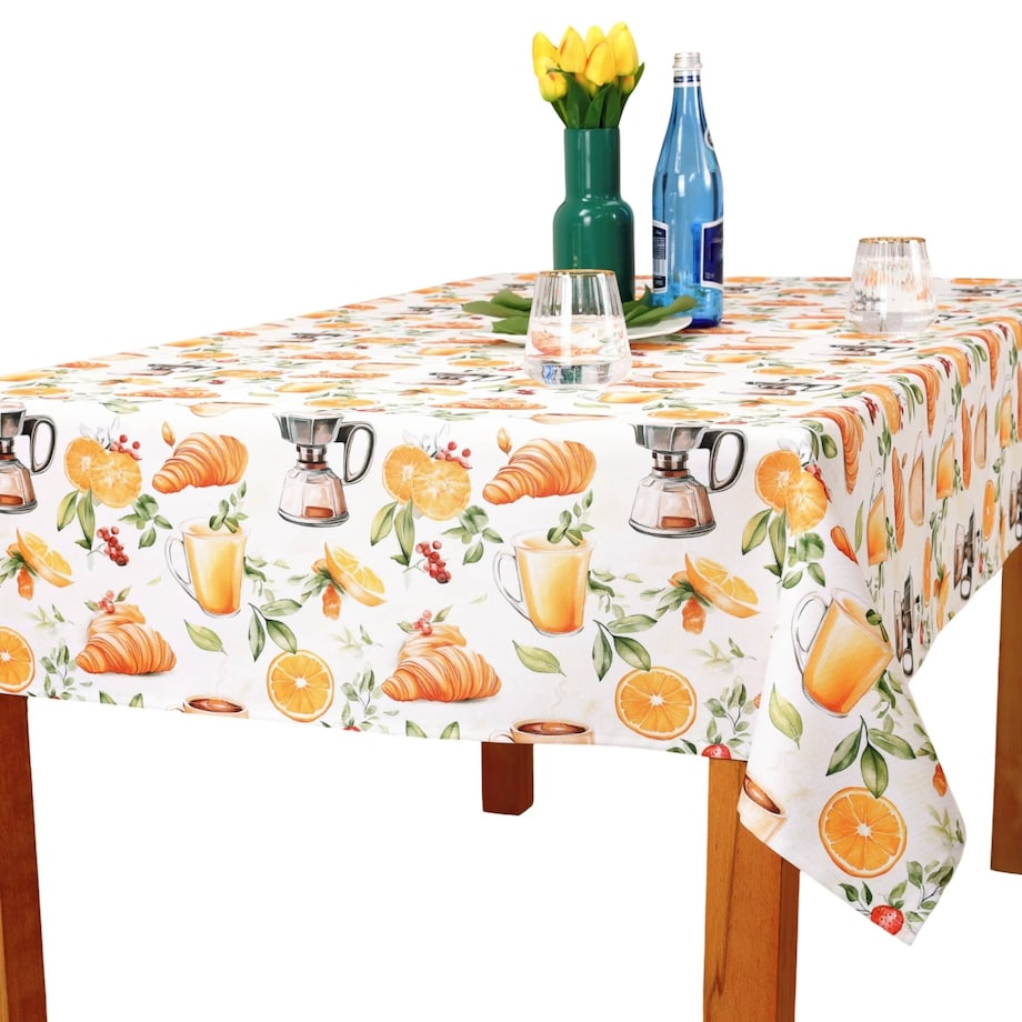 Obrus plamoodporny włoskie śniadanie - 130x200 cm - wielokolorowy