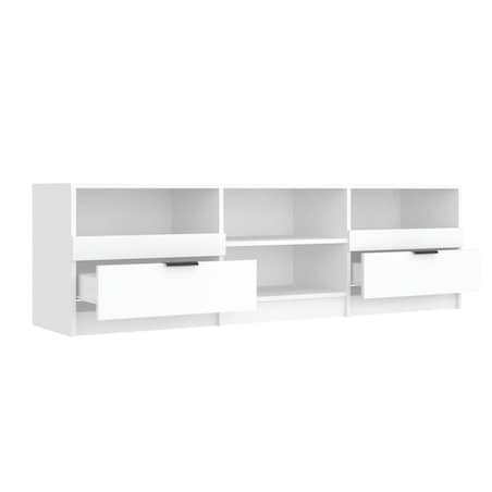 vidaXL Szafka pod TV, biała, 150x33,5x45 cm, materiał drewnopochodny