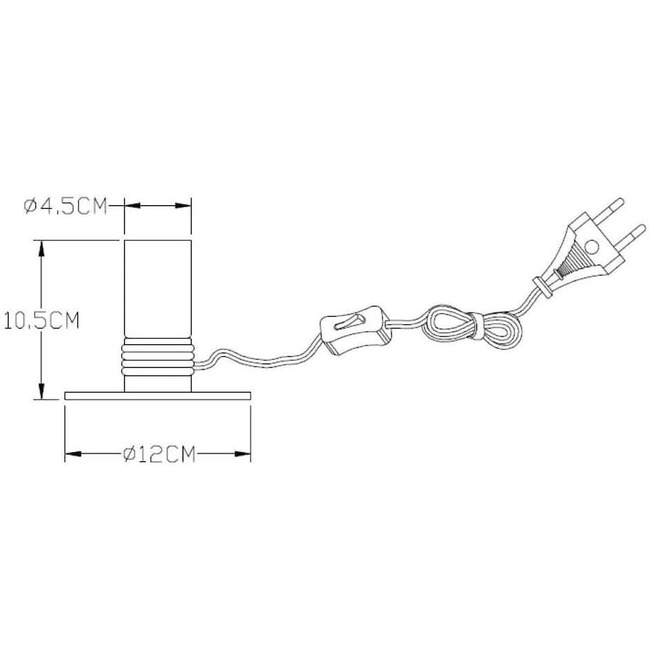 Loftowa LAMPKA stołowa MARIT 45576/01/02 Lucide metalowa LAMPA stojąca mosiądz