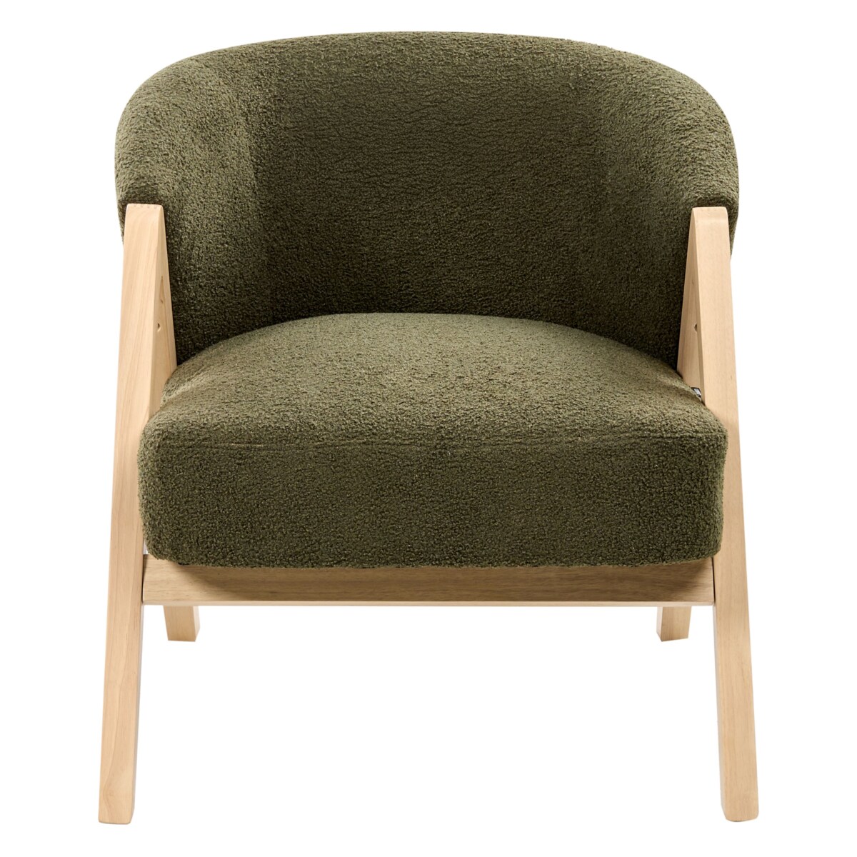 Fotel SKEI Boucle Ciemnozielony