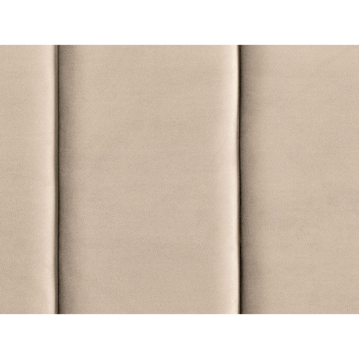 Łóżko welurowe 140 x 200 cm beżowe VILETTE