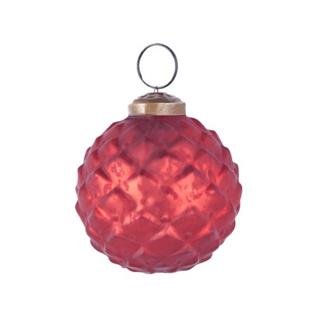 Zestaw 6 bombek szklanych czerwony ARGENTIN