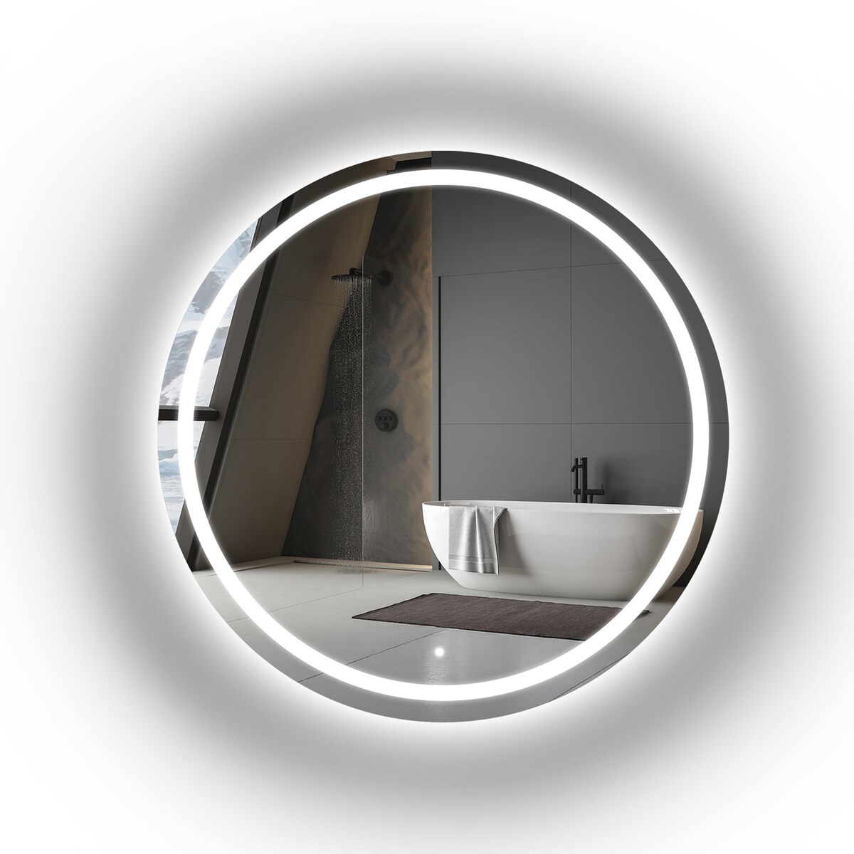 Lustro okrągłe łazienkowe z podświetleniem MAIA LED