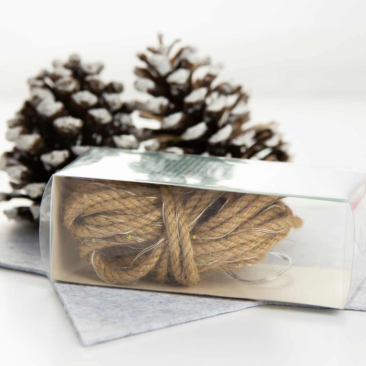 Lina Led Sznur Jutowy Girlanda Świetlna 5M Baterie