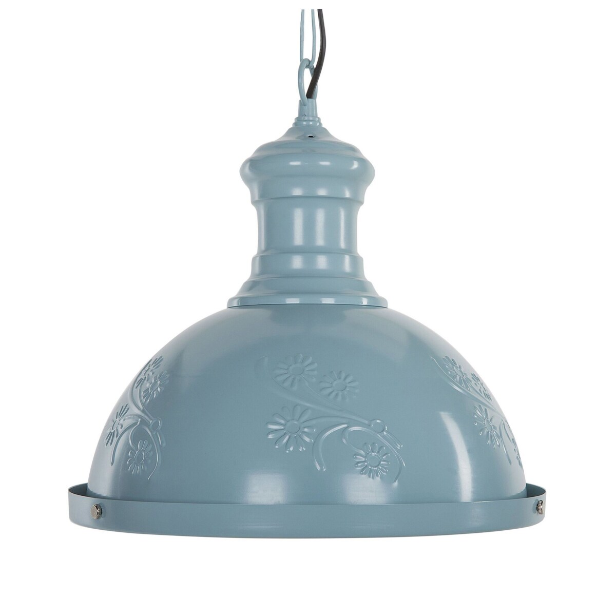 Lampa wisząca metalowa niebieska DIDESSA