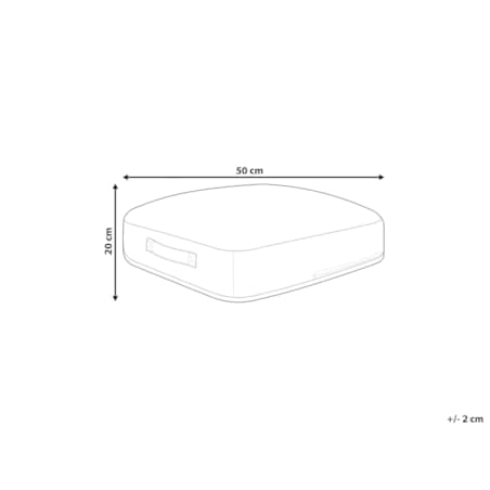 Poduszka podłogowa bawełniana 50 x 50 x 20 cm wielokolorowa OUED