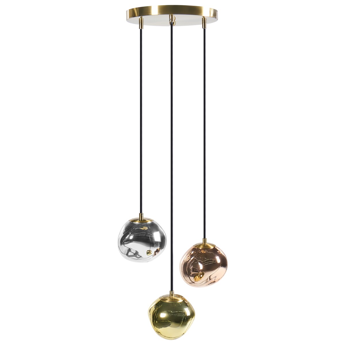 Lampa wisząca 3-punktowa TSHUAPA Szkło Kolorowy