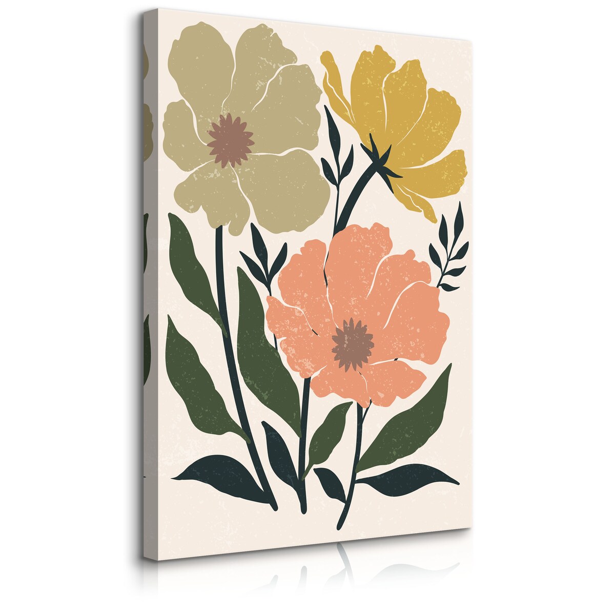 Obraz Pastelowe Abstrakcyjne Piwonie 30x40cm