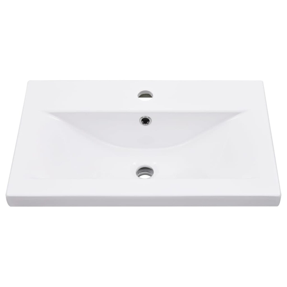 vidaXL Stelaż łazienkowy z wbudowaną umywalką, czarny, żelazo