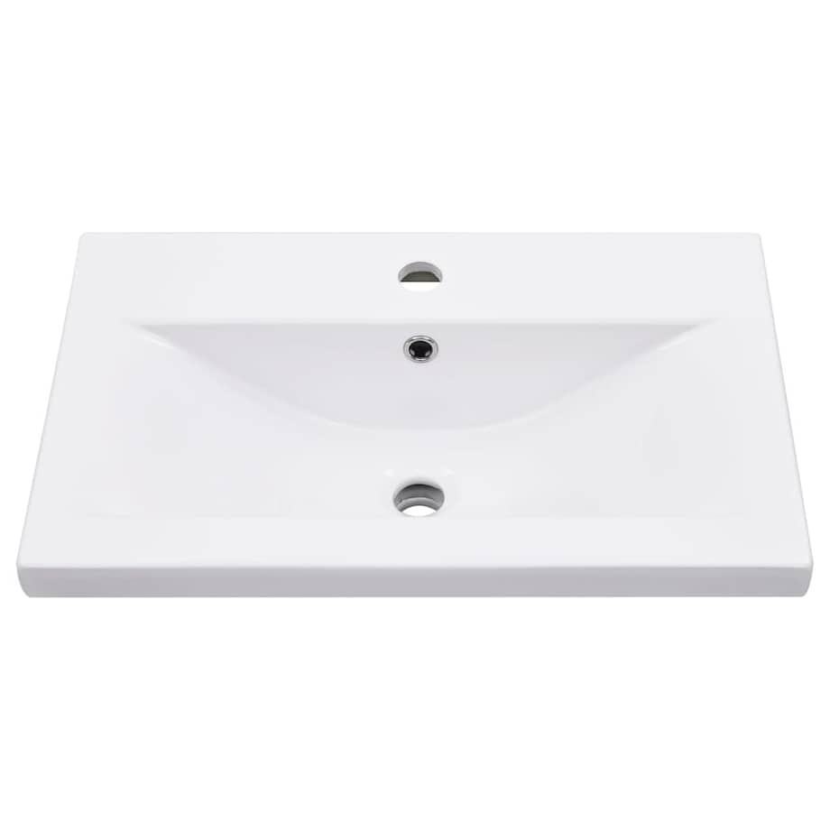 vidaXL Stelaż łazienkowy z wbudowaną umywalką, czarny, żelazo