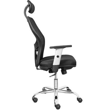 Krzesło biurowe fotel obrotowy regulowany chrom K40 do biurka