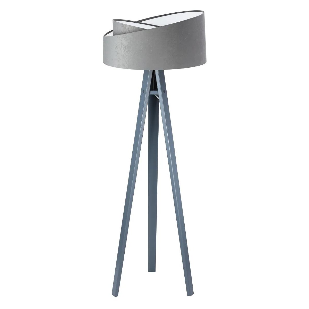 Lampa stojąca GEMSTONE szara/biała/szara