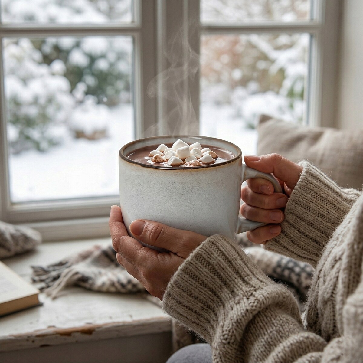 KUBEK CERAMICZNY 400ml DUŻY SZARY DO KAWY HERBATY Z UCHWYTEM NA KAWĘ