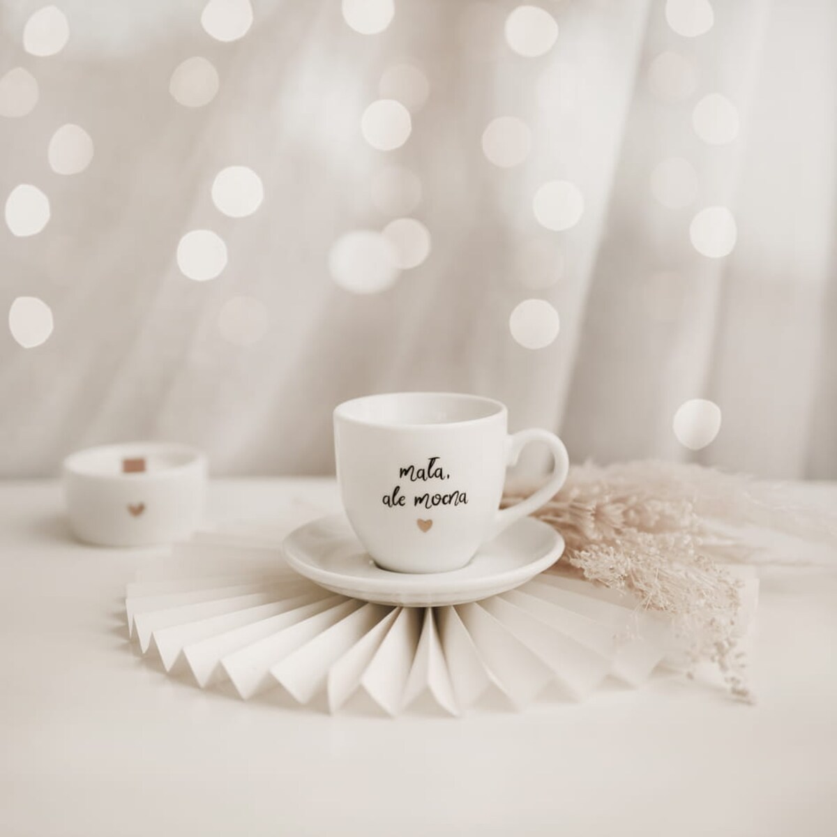 Filiżanka 100 ml espresso ze spodkiem - Mała ale mocna