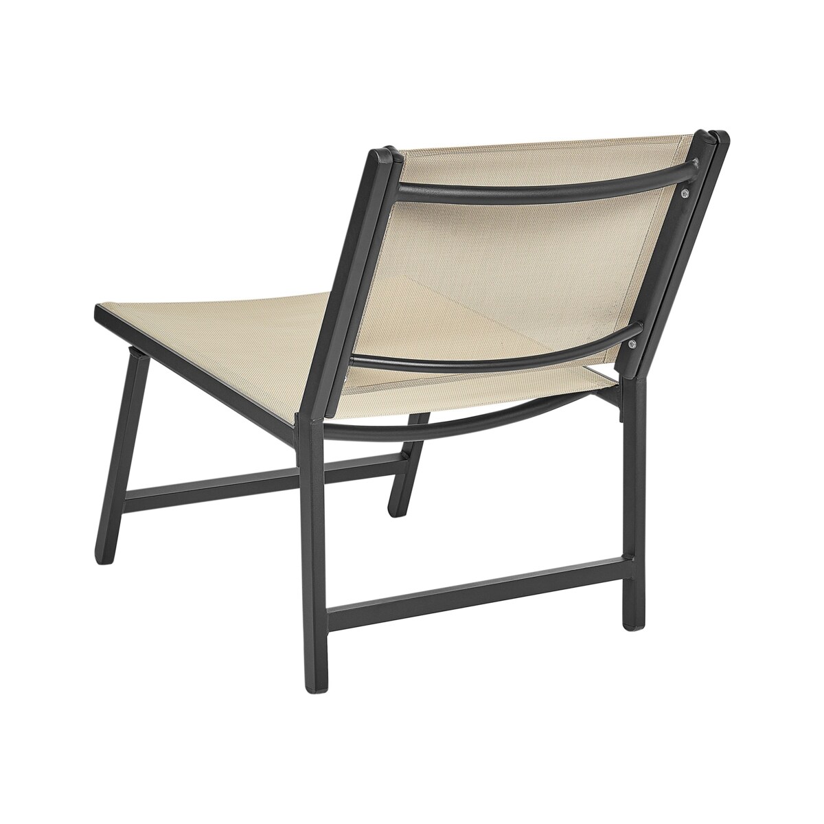 Krzesło ogrodowe Beżowo-czarny MARCEDDI