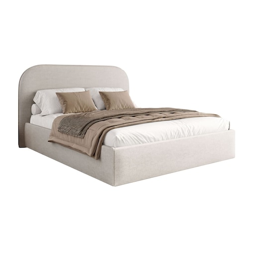 Łóżko tapicerowane OLIMPIA, pojemnik na pościel, s34, 140x200, Perfect Harmony 01