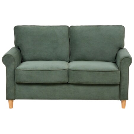 Sofa 2-osobowa sztruksowa ciemnozielona RONNEBY