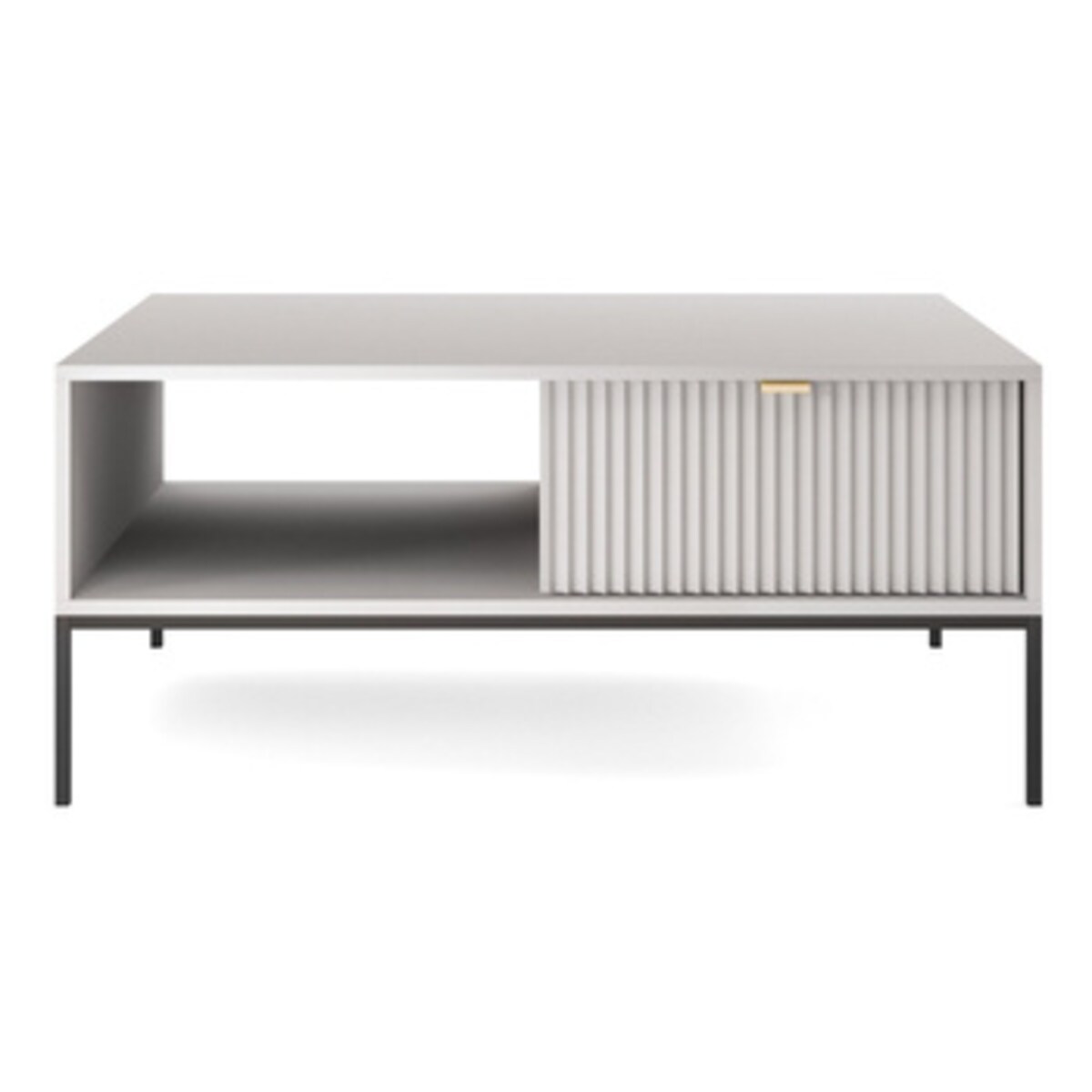 Stolik Delicious ryflowany szary