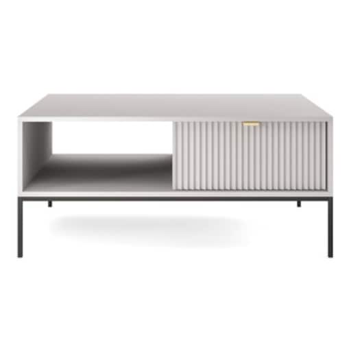 Stolik Delicious ryflowany szary