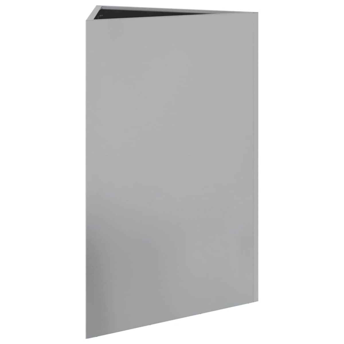 vidaXL Donica ogrodowa, trójkątna, 50x43x75 cm, stal galwanizowana