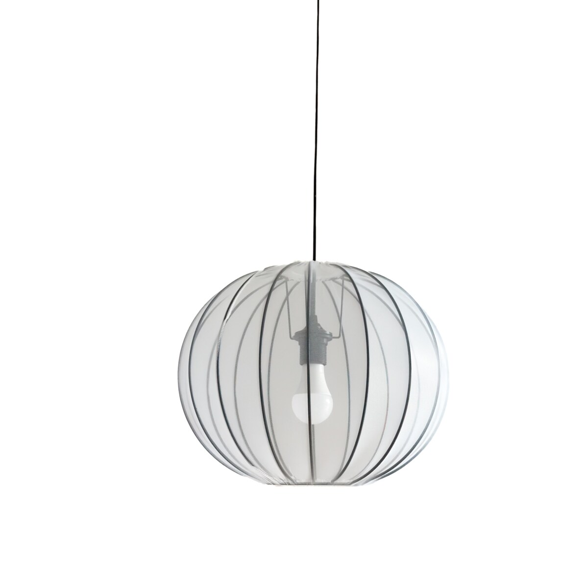 Abażur Kula Biała MIST Black 33x39