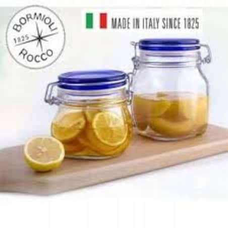 SŁOIK POJEMNIK hermetyczny 2 L BORMIOLI BLUE FIDO